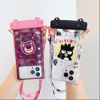 เคสโทรศัพท์มือถือ กันน้ํา กันทราย พร้อมสายคล้องคอ สําหรับว่ายน้ํา