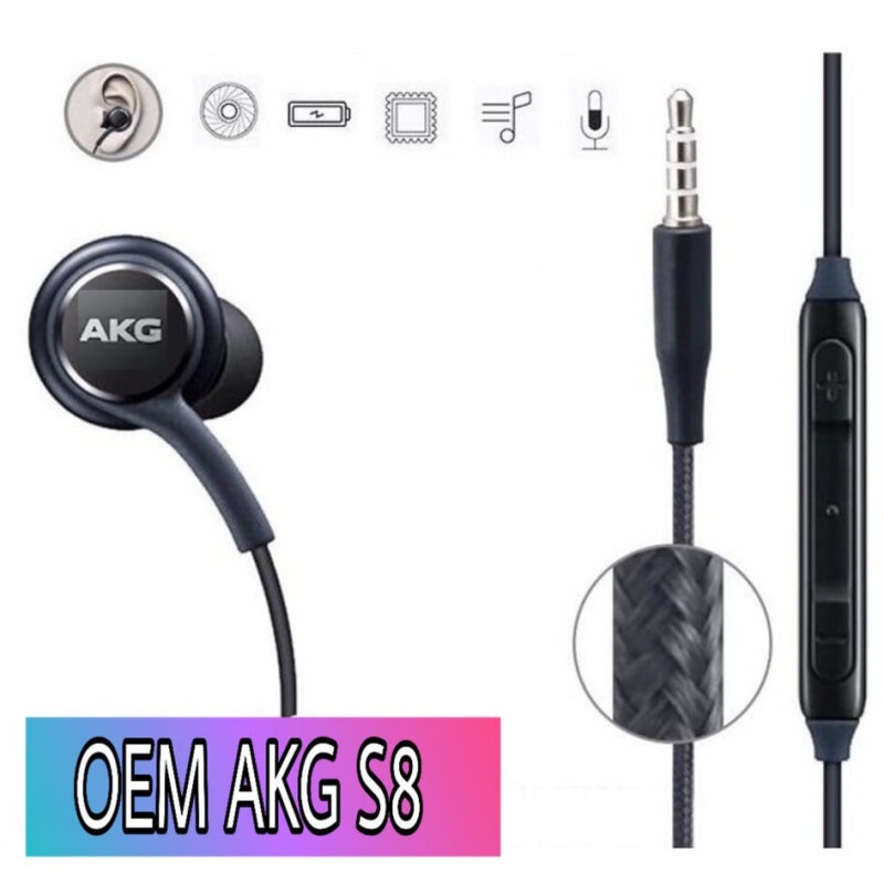 หูฟัง-samsung-akg-งานoem-s8-ฟังเพลงได้-คุยสายสนทนาได้-เสียงดีออกซ้ายขาวชัดเจน-สามารถใช้งานได้ทุกรุ่น