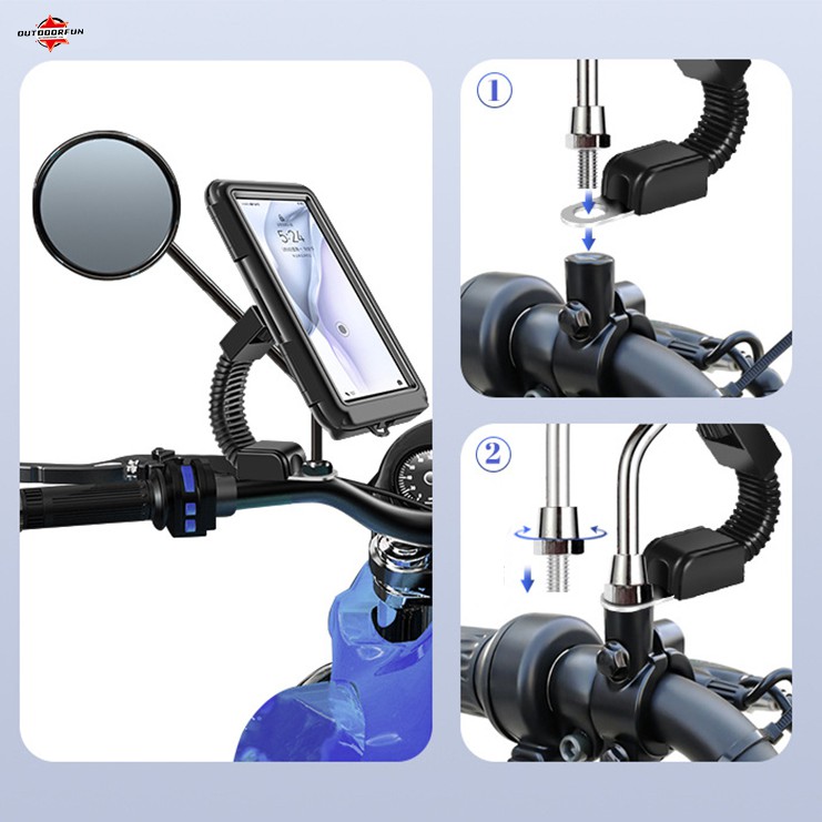 ที่ยึดโทรศัพท์มอเตอร์ไซค์-motorcycle-phone-holder-ที่วางโทรศัพท์-ที่ตั้งมือถือ