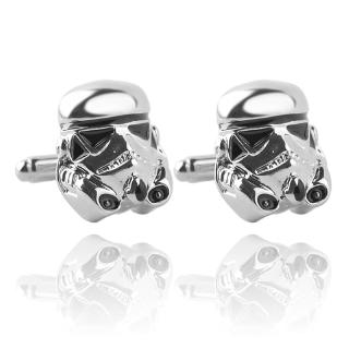 สินค้า Movie Accessories Star Wars White Samurai French Cufflinks CUFFLINKS NEW Sleeve Studs Kid\'s Gifts