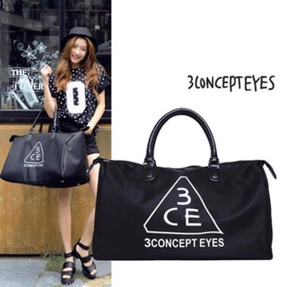 💕HOT ITEM 3CE Stylenanda กระเป๋าเดินทางสะพายไหล่ขนาดใหญ่ 3CE - Black💕