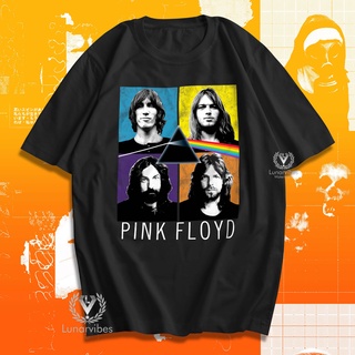 Pink Floyd เสื้อยืดลําลอง แขนสั้น พิมพ์ลายวงดนตรีร็อคเมทัล Lunar Distro A355