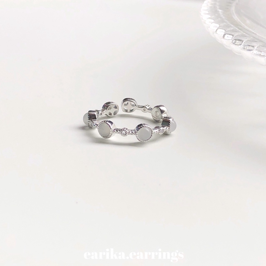 กรอกโค้ด-72w5v-ลด-65-earika-earrings-julia-ring-แหวนเงินแท้-ฟรีไซส์ปรับขนาดได้