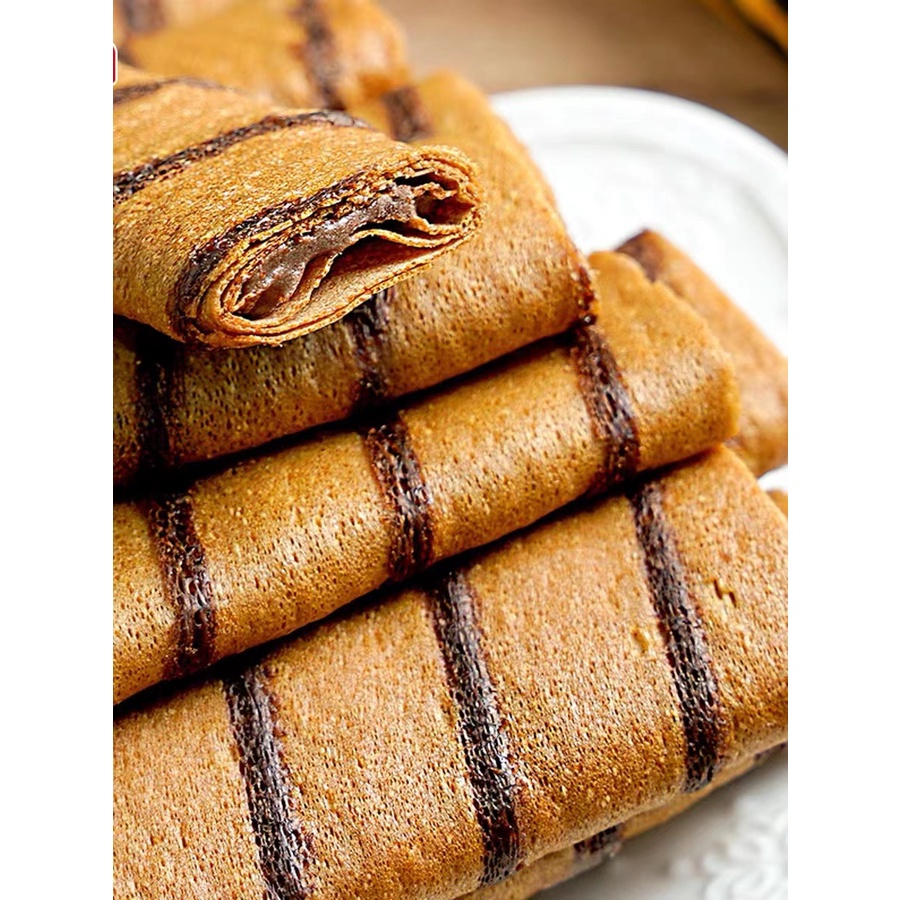 ขนมโรลกรอบ-crispy-roll-kaman-100-กรัม-เวเฟอร์-ขนมเครป-กรอบ-สอดไส้