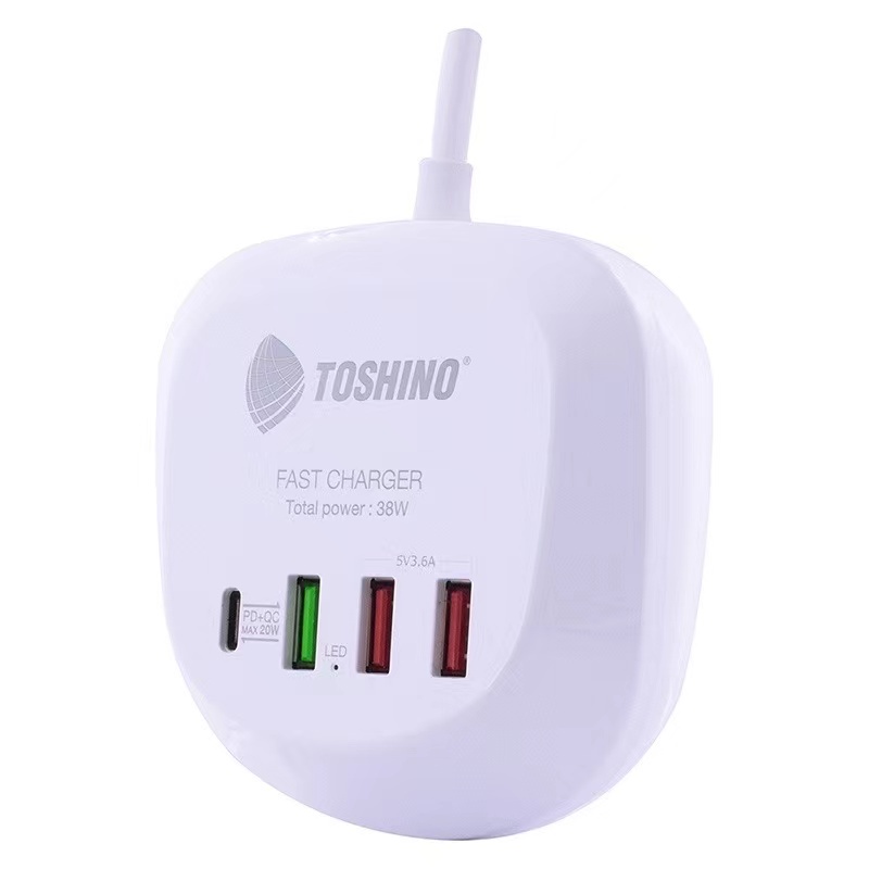 toshino-ปลั๊ก-pd-qc-20w-2usb-3-6a-สาย-1-2-เมตร-รุ่น-ts-1pd