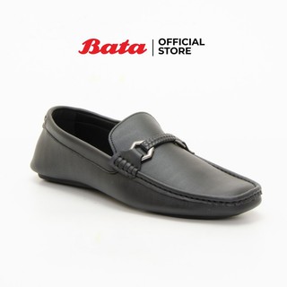 Bata MENS CASUAL Flexible รองเท้าลำลองชายแบบสวม สีดำ รหัส 8416671