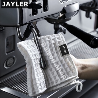 Square Towel ผ้าทำความสะอาดแก้วอุปกรณ์กาแฟ บาร์กาแฟ Barista towel ผ้าบาริสต้า