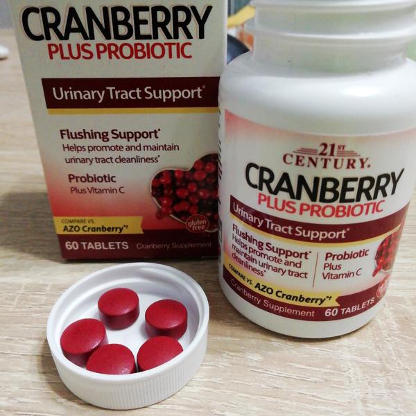 ภาพสินค้าพร้อมส่ง 21st Century, Cranberry Plus Probiotic, 60 Tablets จากร้าน aareewon บน Shopee ภาพที่ 2