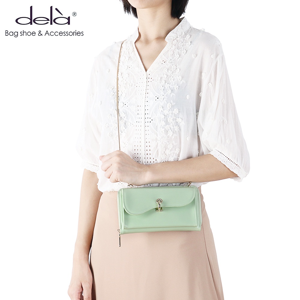dela-กระเป๋าสตางค์หนัง-สไตล์วินเทจ-แฟชั่นสำหรับผู้หญิง