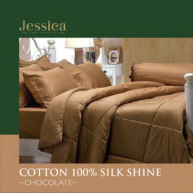 ผ้าปูที่นอน-ผ้านวม-silk-shine-by-jessica-100-cotton-กันไรฝุ่น