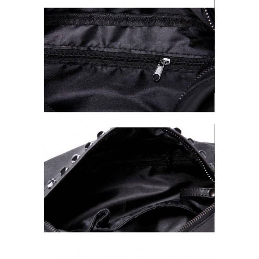 รุ่น-ng337-กระเป๋าสะพายอก-สะพายไหล่-แบบหนัง-ปักหมุดดำ