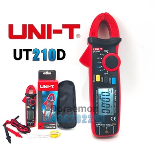 UNI-T UT210E,210D+คีมตัด+สายปากคีบอย่างดี1คู่ +เเหนบเบอร์00 AC-DC 2A-100A คลิปแอมป์มิเตอร์ แคล้มป์มิเตอร์ มิเตอร์วัดไฟ