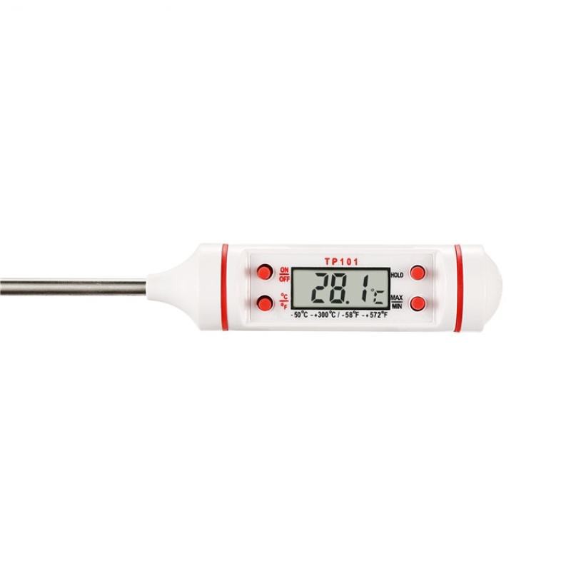 เทอร์โมมิเตอร์ดิจิตอล-วัดอุณหภูมิอาหาร-digital-thermometer-แท่งเหล็กอลูมิเนียม-probe-ยาว-147-mm-1610-315