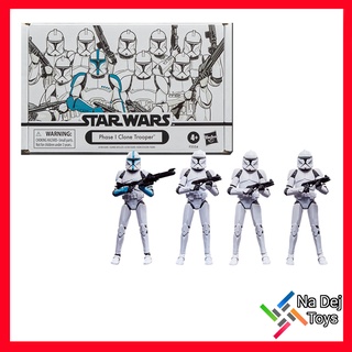 Phase I Clone Trooper 4-Pack Star Wars Kenner Vintage collection 3.75 เฟส 1 โคลน ทรูเปอร์ 4-แพค สตาร์วอร์ส วินเทจ 3.75