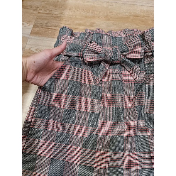 zara-mini-skirt-size-l-เอวยืด-เอวสูงแบบผูก-น่ารักมาก