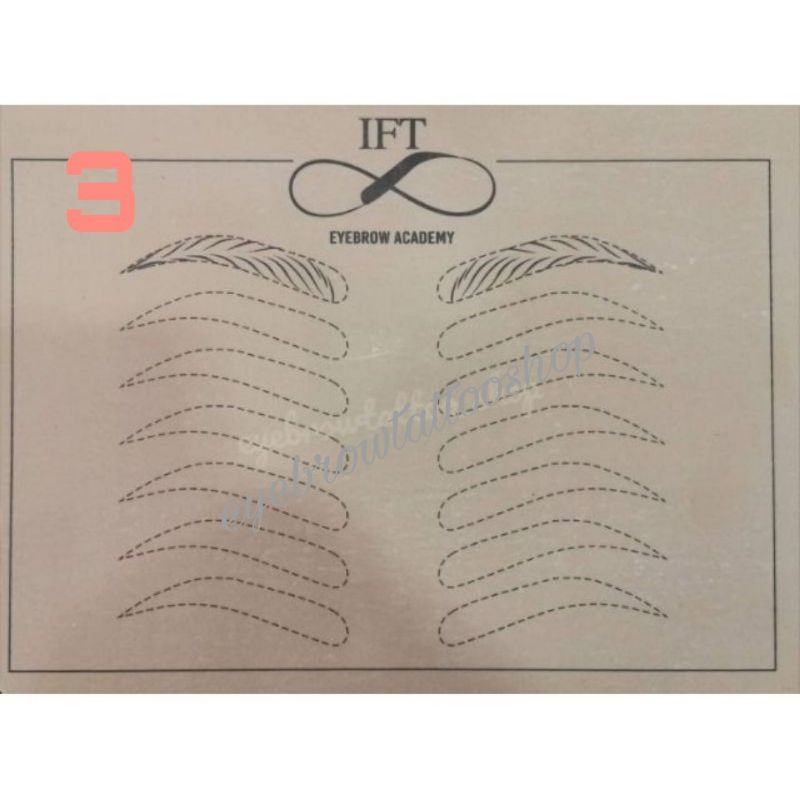 แผ่นหนังฝึกสักคิ้ว-ift