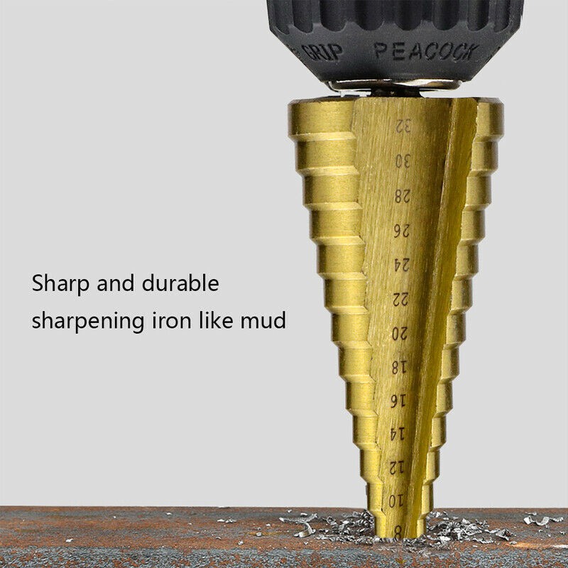 ดอกสว่านสเต็ป-3pc-hss-step-cone-taper-ดอกเจดีย์-ดอกเดียวเจาะได้หลายขนาด