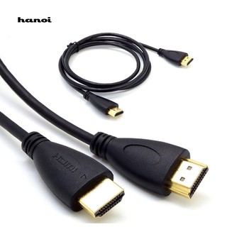 Hn♥สายเคเบิลเชื่อมต่อ HDMI V1.4 1080P ตัวผู้ เป็นตัวผู้ ความเร็วสูง 1 เมตร 1.5 เมตร 2 เมตร 3 เมตร 5 เมตร