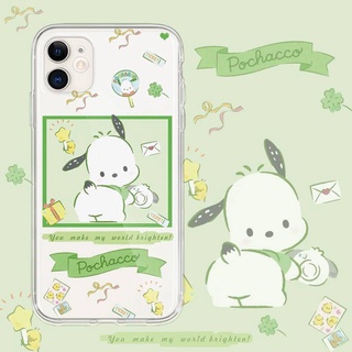 Bibob | เคสโทรศัพท์มือถือ TPU แบบนิ่ม ลายโลโก้ Pochacco Sanrio สําหรับ IPhone 6P 6splus 7 8 SE 7P 8Plus X XS Xsmax 11 11Pro 11Promax iPhone14 13 12 Pro Max