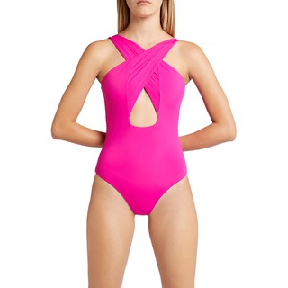 Angelys Balek ชุดว่ายน้ำ Pink Cross Front Swimsuit  รุ่น SS20SW001022010 สีชมพู