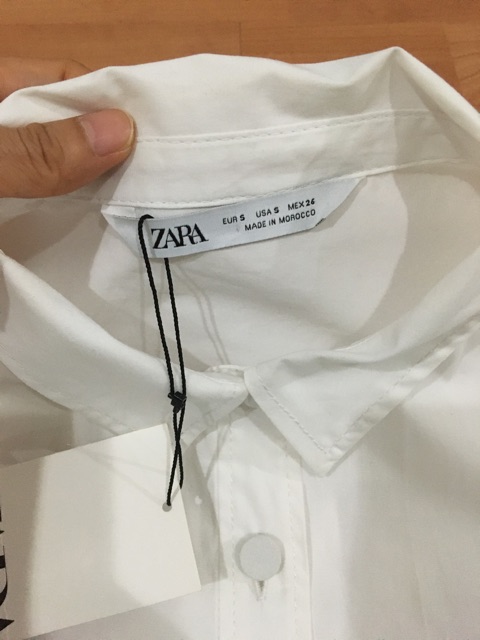 เสื้อเชิ้ตสีขาว งานป้าย Zara ของแท้ | Shopee Thailand