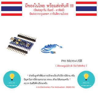 ภาพขนาดย่อของภาพหน้าปกสินค้าบอร์ด Pro Micro ATmega32U4 5V/16MHz ลงโคดผ่าน Arduino IDE มีของในไทย มีเก็บเงินปลายทางพร้อมส่งทันที จากร้าน aei.th บน Shopee ภาพที่ 7