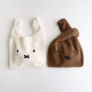 ภาพหน้าปกสินค้าMiffy กระเป๋าถือ ผ้าแคชเมียร์ ลายแกะน่ารัก แฟชั่นฤดูใบไม้ร่วง ฤดูหนาว สไตล์ญี่ปุ่น ซึ่งคุณอาจชอบราคาและรีวิวของสินค้านี้