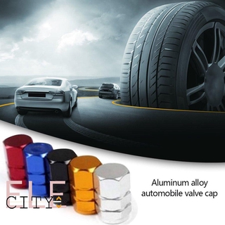 Elex ฝาครอบวาล์วล้อรถยนต์ 4 ชิ้น / ชุด Tire Stem Valve Cap