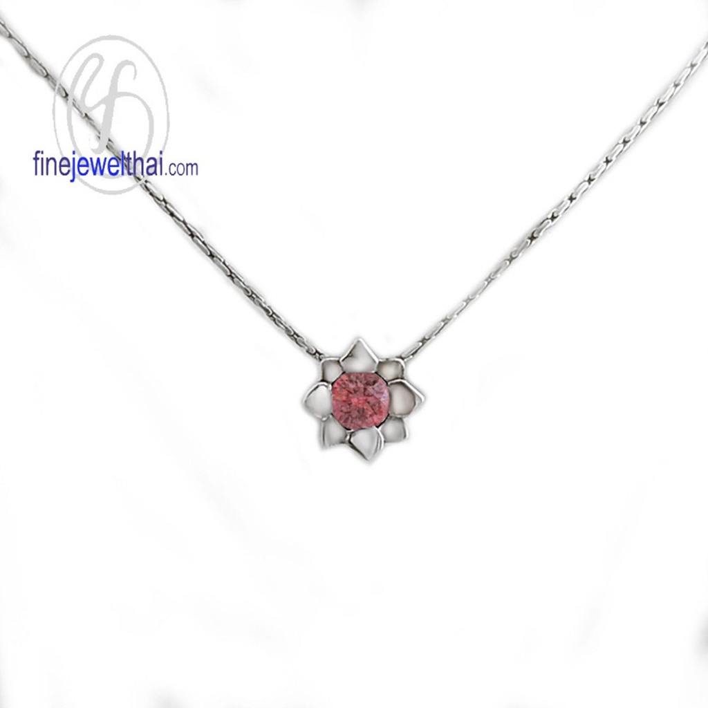 finejewelthai-จี้ทับทิม-ทับทิม-จี้พลอย-พลอยประจำเดือนเกิด-ruby-silver-pendant-birthstone-p1058rb00e