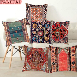 Falifap 45x45ซม.ปลอกหมอนสไตล์เปอร์เซียสําหรับตกแต่งบ้านโซฟาทนทาน