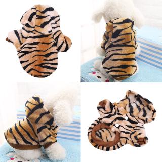 ภาพขนาดย่อของภาพหน้าปกสินค้าPet Flannel Tiger Pattern Change Body Pet Winter Clothes Cute Mini Pet Clothing จากร้าน linkai4.th บน Shopee