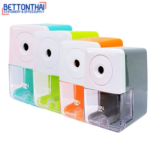 Deli 0616 Pencil Sharpener กบเหลาดินสอแบบยืดโต๊ะแฟนซี  (1 เครื่อง) กบ เครื่องเหลาดินสอ ที่เหลาดินสอ  โรงเรียน office