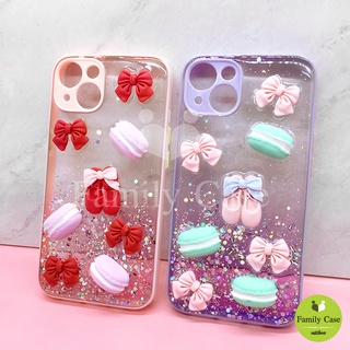 Samsung เคสมือถือ TPU ขอบสีกันกล้อง กากเพชรกริตเตอร์ไล่สีติดอไหล่มาการอง เคสขอบนิ่ม