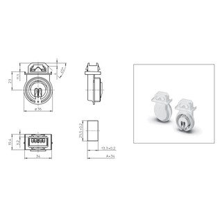 ขั้วกันน้ำ T5 Weather Proof Lamp Holder T5 VS No.529832+108947+529836  ราคาต่อชิ้น