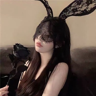 🔥Sale🔥ที่คาดผมหูกระต่ายประดับผ้าลูกไม้ Headband Rabbit Gothic พร้อมส่ง