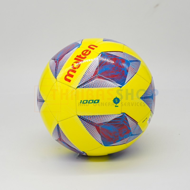 ภาพหน้าปกสินค้าลูกฟุตบอล ลูกบอล molten F5A1000-Y ลูกฟุตบอลหนังเย็บ เบอร์5 100% รุ่นใหม่ปี 2020
