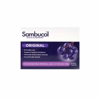 Sambucol Black Elderberry Capsule แซมบูคอล แบล็ค เอลเดอร์เบอรี่ แคปซูล (ผลิตภัณฑ์เสริมอาหาร)