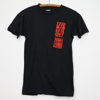 T-shirt  ขายดี เสื้อยืดคลาสสิก ลาย John Lennon Live In York City FAnbla96BFfebh86 สไตล์วินเทจ 1986S-5XL