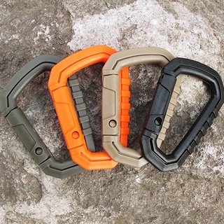 ภาพขนาดย่อของภาพหน้าปกสินค้าสแนบลิงค์ คาราบิเนอร์ Carabiner พวงกุญแจ Snap Clip Hook ตะขอ เกี่ยว เดินป่า เต้นท์ แคมป์ ทหาร ตำรวจ army กองทัพ คลิป แคม จากร้าน baanteamcamp บน Shopee