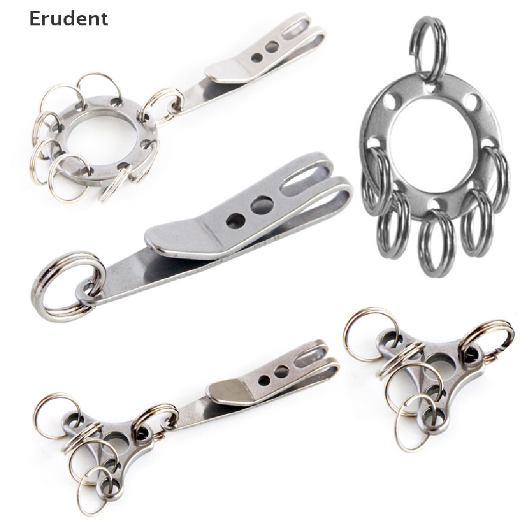 erudent-พวงกุญแจคลิปหนีบกระเป๋าคาดเอว-ขนาดเล็ก-แบบพกพา