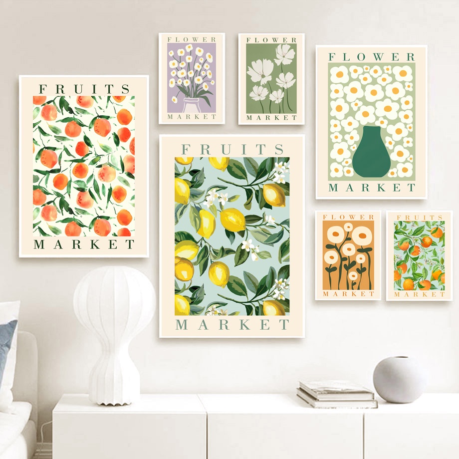 ภาพวาดผ้าใบ-รูปดอกไม้-เลม่อน-ส้ม-แจกัน-ผลไม้-สไตล์วินเทจ-สําหรับตกแต่งผนัง-ห้องนั่งเล่น