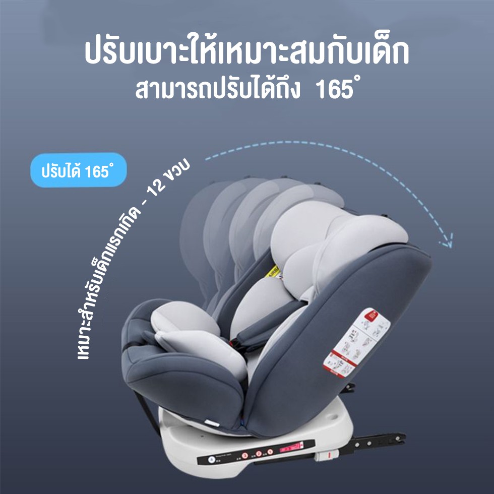 ภาพสินค้าCoolpow คาร์ซีท เบาะนั่งนิรภัยเด็ก รุ่น KL005 (สำหรับแรกเกิด-12 ปี) จากร้าน coolpow_official_store บน Shopee ภาพที่ 6