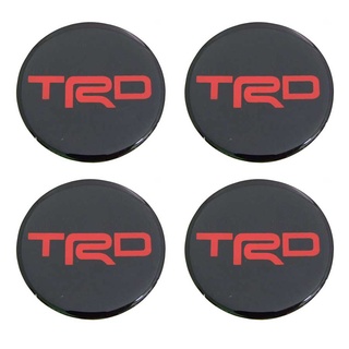 สติกเกอร์ติดดุมล้อ TRD ขนาด 52mm. 1 ชุดมี 4 ชิ้น