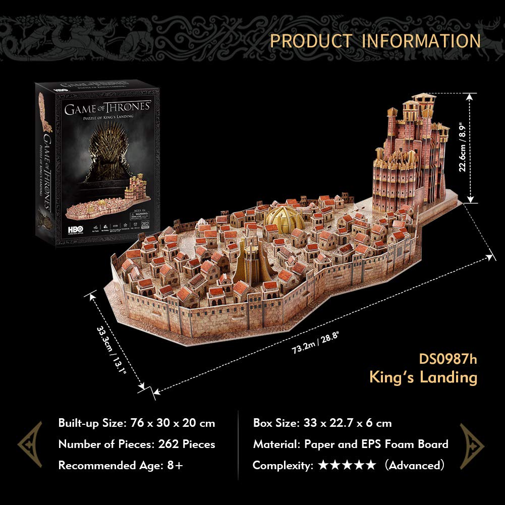 จิ๊กซอว์-3-มิติ-game-of-thrones-kings-landing-ds0987-แบรนด์-cubicfun-ของแท้-100-สินค้าพร้อมส่ง