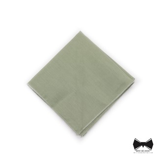ผ้าเช็ดหน้าสูทเขียวเสจ -Sage Green Cotton pocket square