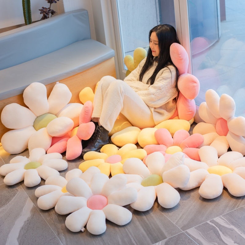 บลูไดมอนด์-daisy-plush-pillow-flower-toy-plant-stuffed-doll-for-kids-girls-gifts-soft-sofa-cushion-tatami-floor-pillows