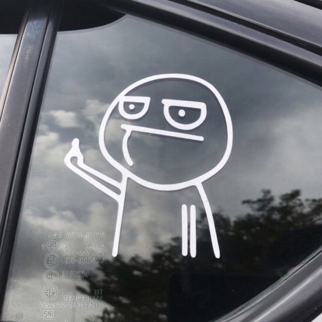 สติกเกอร์ Fuck You Car รูปการ์ตูน Jdmยกนิ้วกลาง สติกเกอร์กวนๆ Fyp | Shopee  Thailand
