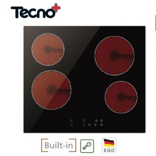 สินค้า TECNOPLUS เตาเซรามิคไฟฟ้า แบบฝัง 4 หัวเตา รุ่น TNP VT 4060 MN