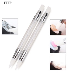 [FTTP] ปากกาซิลิโคน ปลายคู่ สําหรับตกแต่งเล็บ DIY 1 ชิ้น