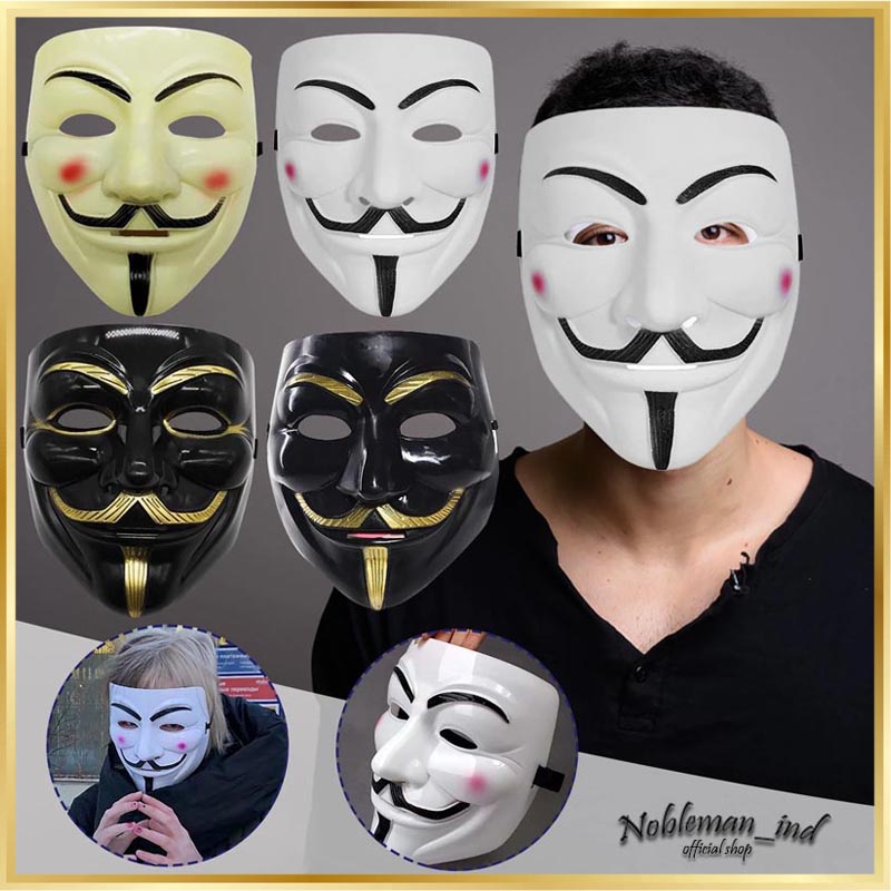 Anonymouse Hacker Mask V For Vendetta Urbex มาสก์หน้านําเข้า คุณภาพ ...